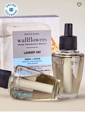 🧺 “LAUNDRY DAY” by B&BW 2-Pack Box Wallflowers Home Fragrance Refills, NEW + BOX
